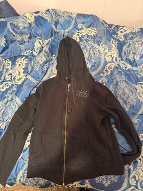 Harley-Davidson Black Full-Zip Hooded Sweatshirt